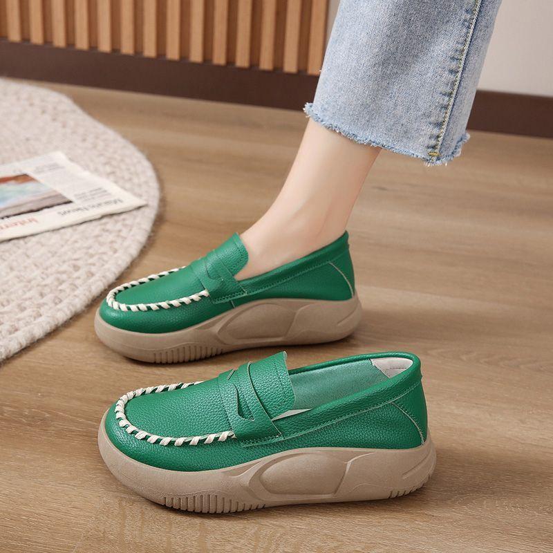 Trendy Color-Block Loafers